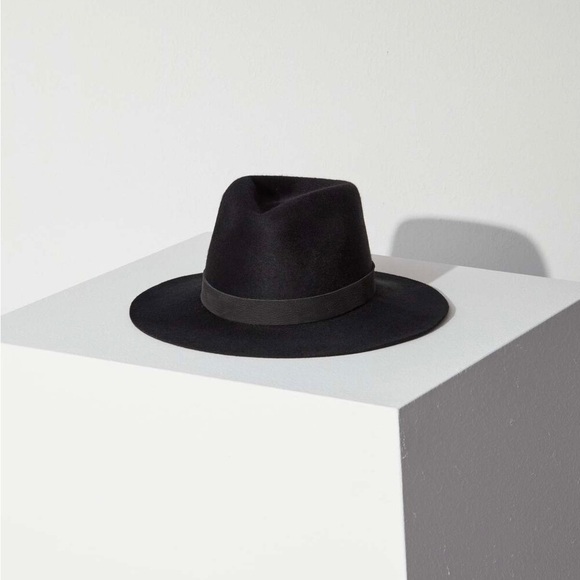 Janessa Leone Luca Packable Hat in BLACK main image 4